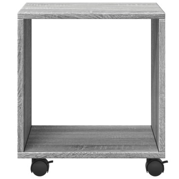 vidaXL Ντουλάπι Με Ροδάκια Γκρι Sonoma 37x33x42,5cm Επεξεργ. Ξύλο 1 τεμ.