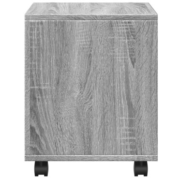 vidaXL Ντουλάπι Με Ροδάκια Γκρι Sonoma 37x33x42,5cm Επεξεργ. Ξύλο 1 τεμ.