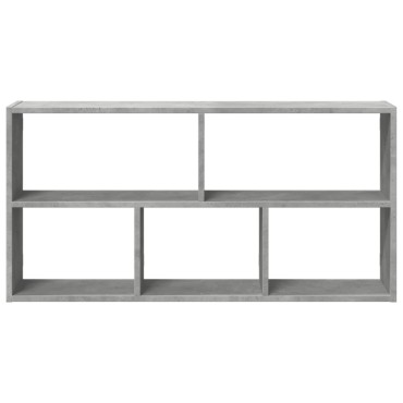 vidaXL Ραφιέρα Τοίχου Γκρι Σκυροδέματος 100x25x50cm από Επεξ. Ξύλο 1 τεμ.