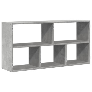 vidaXL Ραφιέρα Τοίχου Γκρι Σκυροδέματος 100x25x50cm από Επεξ. Ξύλο 1 τεμ.