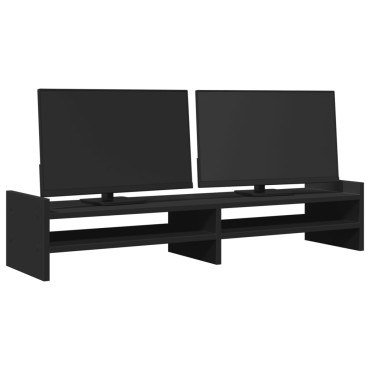 vidaXL Βάση Οθόνης Μαύρη 100x27x20 εκ. από Επεξεργασμένο Ξύλο