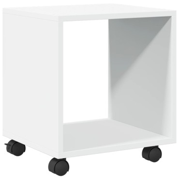 vidaXL Ντουλάπι Τροχήλατο Λευκό 37x33x42,5cm από Επεξ. Ξύλο 1 τεμ.