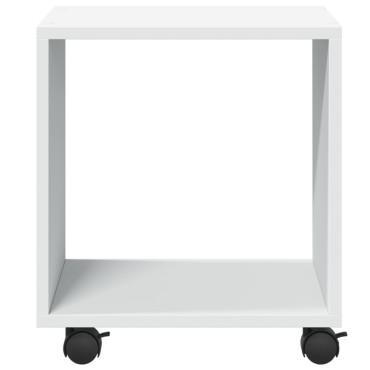 vidaXL Ντουλάπι Τροχήλατο Λευκό 37x33x42,5cm από Επεξ. Ξύλο 1 τεμ.