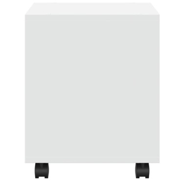 vidaXL Ντουλάπι Τροχήλατο Λευκό 37x33x42,5cm από Επεξ. Ξύλο 1 τεμ.