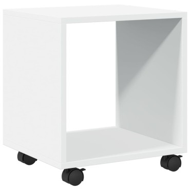 vidaXL Ντουλάπι Τροχήλατο Λευκό 37x33x42,5cm από Επεξ. Ξύλο 1 τεμ.