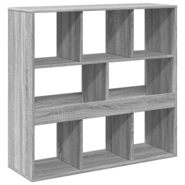 vidaXL Βιβλιοθήκη/Διαχωριστικό Χώρου Γκρι Sonoma 100x33x94,5cm 1 τεμ.