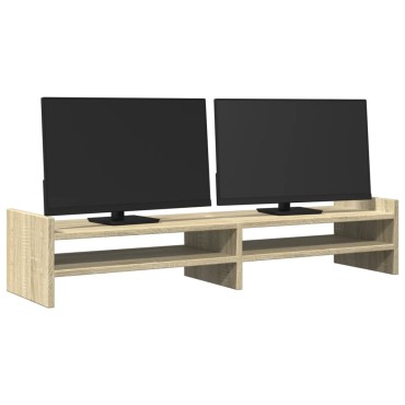 vidaXL Βάση Οθόνης Sonoma Δρυς 100x27x20 εκ. από Επεξ. Ξύλο