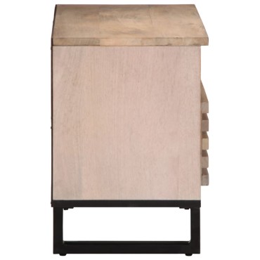 vidaXL Έπιπλο Τηλεόρασης 80x34x46cm από Μασίφ Ξύλο Μάνγκο 1 τεμ.