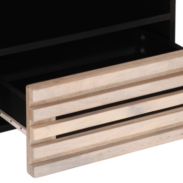 vidaXL Έπιπλο Τηλεόρασης 80x34x46cm από Μασίφ Ξύλο Μάνγκο 1 τεμ.
