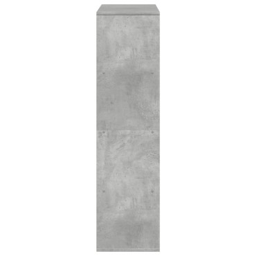 vidaXL Βιβλιοθήκη Γκρι Σκυροδέματος 100x33x125,5cm Επεξεργ. Ξύλο 1 τεμ.