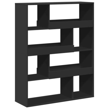 vidaXL Βιβλιοθήκη Μαύρη 100x33x125,5cm από Επεξεργασμένο Ξύλο 1 τεμ.