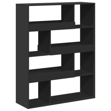 vidaXL Βιβλιοθήκη Μαύρη 100x33x125,5cm από Επεξεργασμένο Ξύλο 1 τεμ.