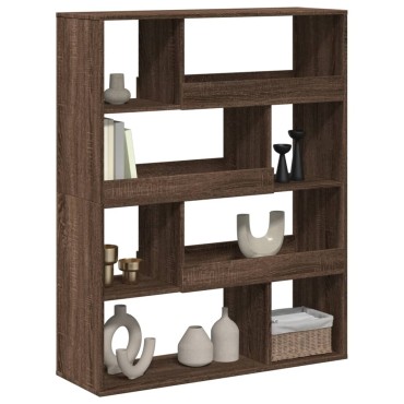vidaXL Βιβλιοθήκη/Διαχωριστικό Χώρου Δρυς 100x33x125,5cm Επεξ. Ξύλο 1 τεμ.