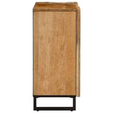 vidaXL Ντουλάπι 90x34x75cm από Μασίφ Ακατέργαστο Ξύλο Μάνγκο 1 τεμ.