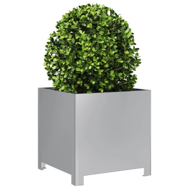 vidaXL Ζαρντινιέρα Κήπου 40x40x40 εκ. Γαλβανισμένο Χάλυβα