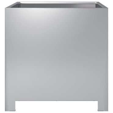 vidaXL Ζαρντινιέρα Κήπου 40x40x40 εκ. Γαλβανισμένο Χάλυβα