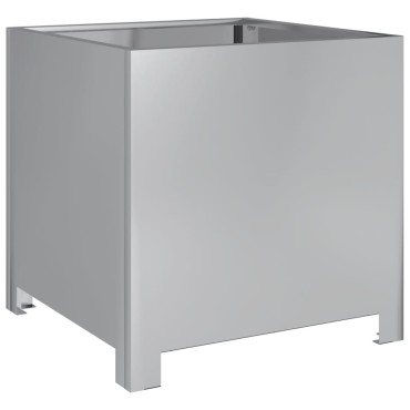 vidaXL Ζαρντινιέρα Κήπου 40x40x40 εκ. Γαλβανισμένο Χάλυβα