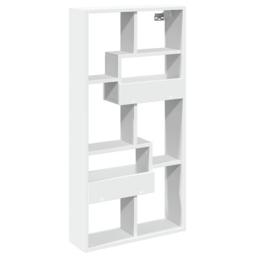 vidaXL Ντουλάπι Τοίχου Λευκό 50x15x100cm από Επεξεργασμένο Ξύλο 1 τεμ.