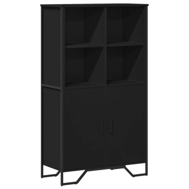 vidaXL Ντουλάπι Μαύρο 79,5x35,5x137,5cm Επεξεργασμένο Ξύλο 1 τεμ.