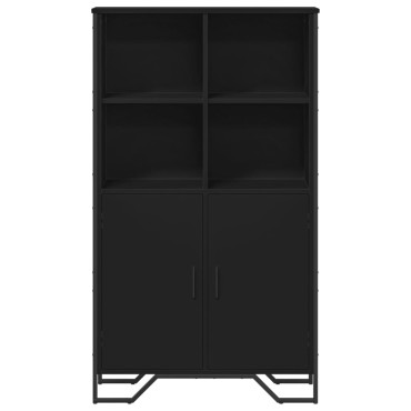 vidaXL Ντουλάπι Μαύρο 79,5x35,5x137,5cm Επεξεργασμένο Ξύλο 1 τεμ.
