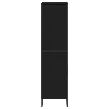 vidaXL Ντουλάπι Μαύρο 79,5x35,5x137,5cm Επεξεργασμένο Ξύλο 1 τεμ.