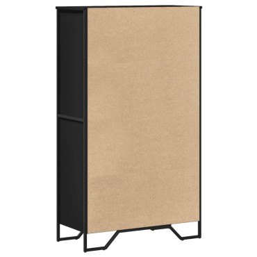 vidaXL Ντουλάπι Μαύρο 79,5x35,5x137,5cm Επεξεργασμένο Ξύλο 1 τεμ.