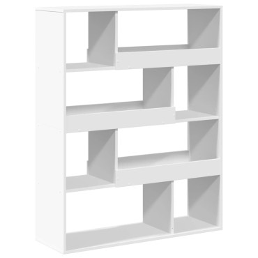 vidaXL Βιβλιοθήκη Λευκή 100x33x125,5cm από Επεξεργασμένο Ξύλο 1 τεμ.