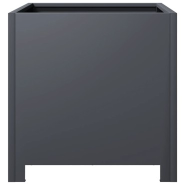 vidaXL Ζαρντινιέρα Κήπου Ανθρακί 40x40x40 εκ. από Ατσάλι