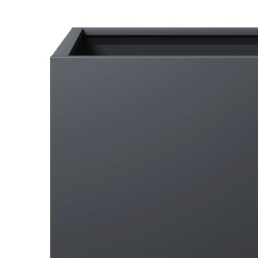 vidaXL Ζαρντινιέρα Κήπου Ανθρακί 40x40x40 εκ. από Ατσάλι