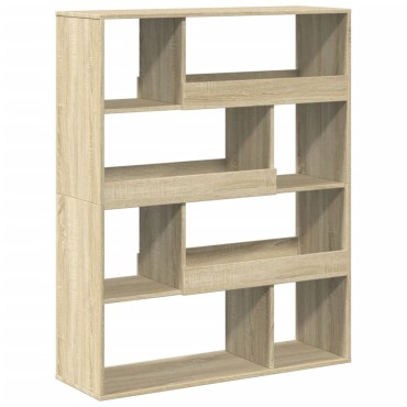 vidaXL Βιβλιοθήκη Sonoma Δρυς 100x33x125,5cm από Επεξεργασμένο Ξύλο 1 τεμ.