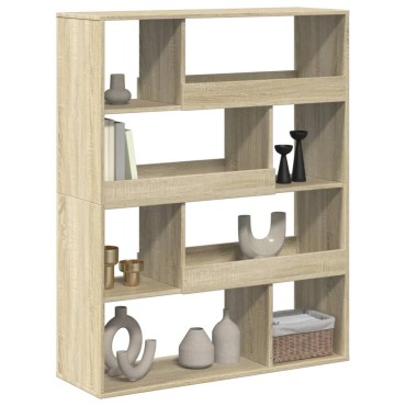 vidaXL Βιβλιοθήκη Sonoma Δρυς 100x33x125,5cm από Επεξεργασμένο Ξύλο 1 τεμ.