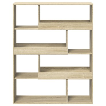 vidaXL Βιβλιοθήκη Sonoma Δρυς 100x33x125,5cm από Επεξεργασμένο Ξύλο 1 τεμ.