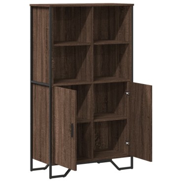 vidaXL Ντουλάπι Καφέ Δρυς 79,5x35,5x137,5cm Επεξεργασμένο Ξύλο 1 τεμ.