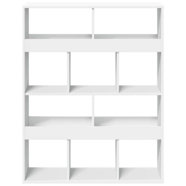 vidaXL Βιβλιοθήκη/Διαχωριστικό Χώρου Λευκό 100x33x125,5cm Επεξ. Ξύλο 1 τεμ.