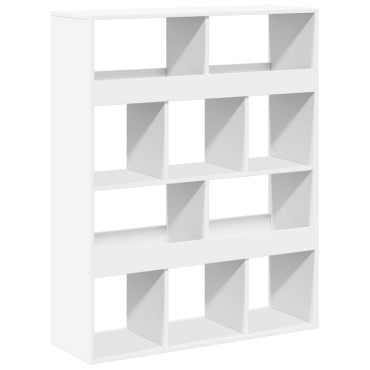 vidaXL Βιβλιοθήκη/Διαχωριστικό Χώρου Λευκό 100x33x125,5cm Επεξ. Ξύλο 1 τεμ.