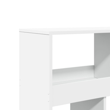vidaXL Βιβλιοθήκη/Διαχωριστικό Χώρου Λευκό 100x33x125,5cm Επεξ. Ξύλο 1 τεμ.