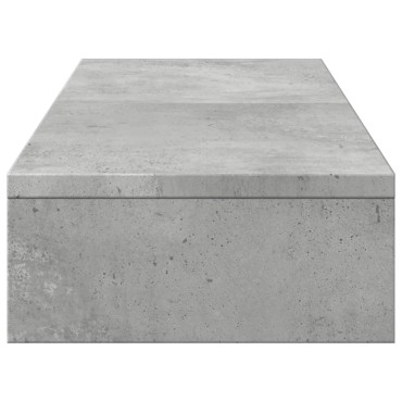 vidaXL Βάση Οθόνης Ρυθμιζ. Γκρι Σκυρ. 80x24x10,5 εκ. Επεξεργ. Ξύλο