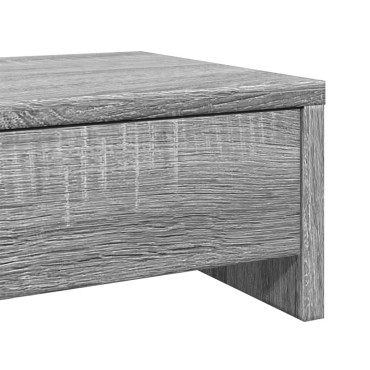 vidaXL Βάση Οθόνης με Συρτάρια Γκρι Sonoma 100x27x15 εκ. Επεξεργ. Ξύλο