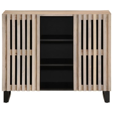 vidaXL Ντουλάπι 90x34x75cm από Μασίφ Ξύλο Μάνγκο 1 τεμ.