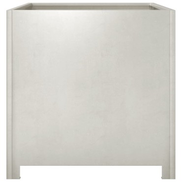 vidaXL Ζαρντινιέρα Κήπου 50x50x50 εκ. από Ανοξείδωτο Ατσάλι