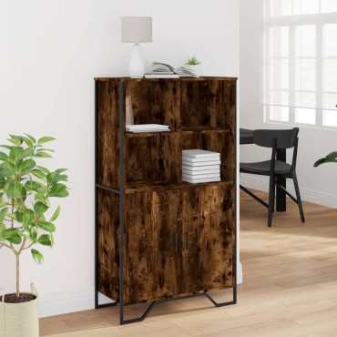 vidaXL Ντουλάπι Καπνιστή Δρυς 79,5x35,5x137,5cm Επεξεργασμένο Ξύλο 1 τεμ.