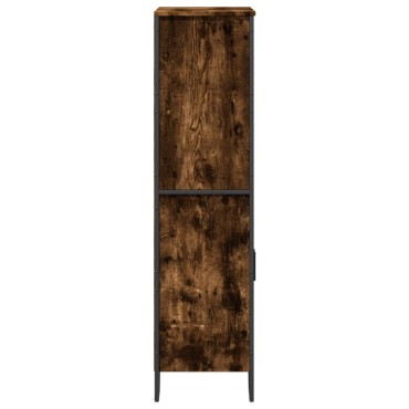 vidaXL Ντουλάπι Καπνιστή Δρυς 79,5x35,5x137,5cm Επεξεργασμένο Ξύλο 1 τεμ.