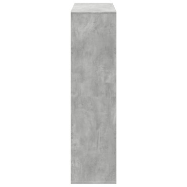 vidaXL Βιβλιοθήκη/Διαχωριστικό Χώρου Γκρι 100x33x125,5cm Επεξ. Ξύλο 1 τεμ.