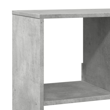 vidaXL Βιβλιοθήκη/Διαχωριστικό Χώρου Γκρι 100x33x125,5cm Επεξ. Ξύλο 1 τεμ.