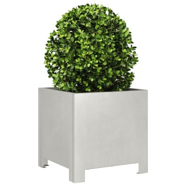 vidaXL Ζαρντινιέρες Κήπου 2 τεμ. 30x30x30 εκ. Ανοξείδωτο Ατσάλι