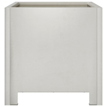 vidaXL Ζαρντινιέρες Κήπου 2 τεμ. 30x30x30 εκ. Ανοξείδωτο Ατσάλι