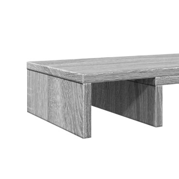 vidaXL Βάση Οθόνης Ρυθμιζ. Γκρι Sonoma 80x24x10,5 εκ. Επεξεργ. Ξύλο