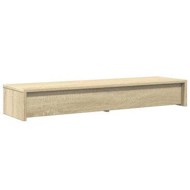vidaXL Βάση Οθόνης με Συρτάρια Sonoma Δρυς 100x27x15 εκ. Επεξεργ. Ξύλο