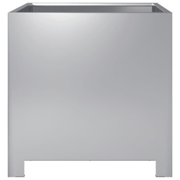vidaXL Ζαρντινιέρες Κήπου 2 τεμ. 40x40x40 εκ. Γαλβανισμένο Χάλυβα