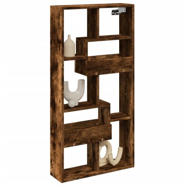 vidaXL Ντουλάπι Τοίχου Καπνιστή Δρυς 50x15x100cm Επεξεργασμένο Ξύλο 1 τεμ.